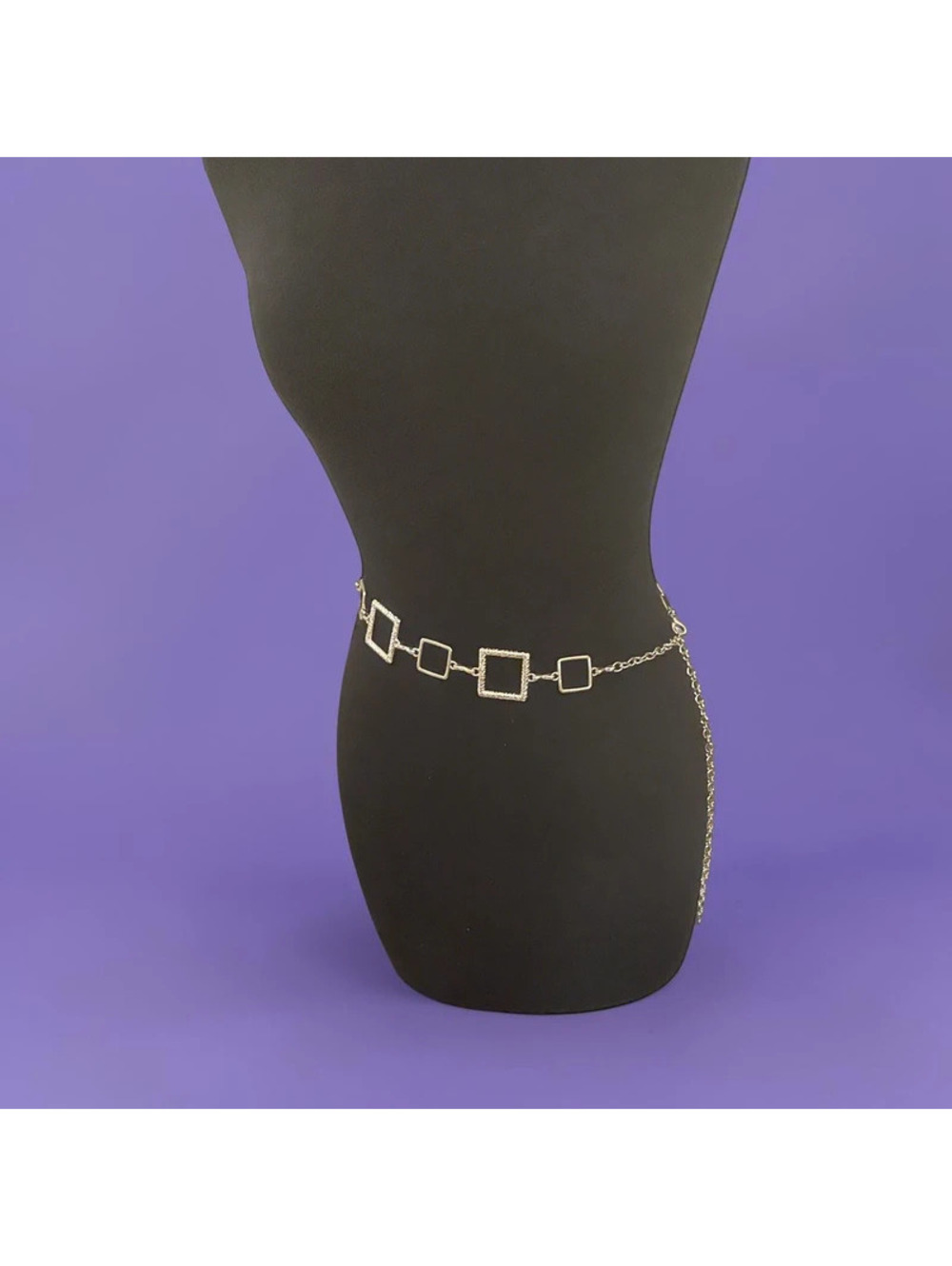 Metal Chain Belt (Silver Tone)